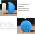 Suction-cup Waterproof Bathroom Clock, Desktop Clocks for Bathroom, 4 Inches Silent Non-Ticking Prevent Mist Wall Clock Light Blue...
