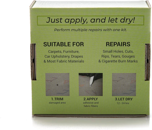 Glass Polish 91006 DIY Fabric, Carpet & Upholstery Repair Kit for Small Holes, Cuts, Rips, Tears & Burn marks...