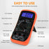 Digital Multimeter Voltmeter Battery Voltage Multi Tester Continuity Ohm Volt Amp DC AC Current Resistance Diodes 2000 Counts Electrical Test Mete...