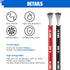 16 AWG Silicone Wire-40 Ft Length(20 Ft Black and 20 Ft Red),HuLuWa 16 AWG 1.3mm² Electrical Cable-Flexible,High Temperature Resistant,and Tinned ...