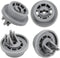 APPLIANCEMATES DD66-00023A Roller Lower Dish Rack for Samsung Dishwasher Dishrack Lower Wheels and Mounting Clip 4-Pack, Replacement Part PS4222532, AP4342187, 2002711