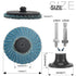 9Pcs 2 inch Quick Change Sanding Discs High Density Zirconia Die Grinder Flap Disc Flat Roll Lock Disc with 1Pc Disc Pad Holder for Rotary Tools A...