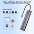 USB C Hub, WALNEW 7 in 1 USB C Docking Station with 4K HDMI,100W PD, 3 5Gbps Data Ports(1 USB-C & 2 USB 3.0),TF/SD Card Reader, USB Hub for Laptop...