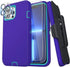 FEIYAR HOME for iPhone 13 Pro Max Heavy Duty Case with 2 Tempered Glass Protectors and Camera Lens Protector, Belt Clip Holster Kickstand - Milita...