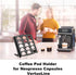 Beautyflier Coffee Pod Holder for Nespresso Vertuoline Capsules, 12 Capacity Coffee Pods Storage Organizer Stand, Coffee Capsule Storage Tray, Cof...