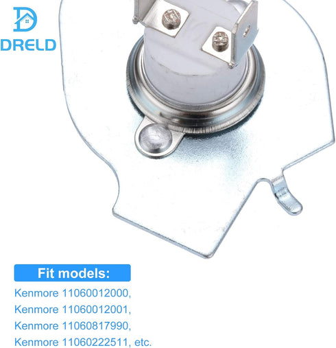 3977393 Dryer Thermal Fuse, Replacement for Whirlpool, Kenmore, KitchenAid, Replaces # AP3094244 3399848 AH334299 279816VP