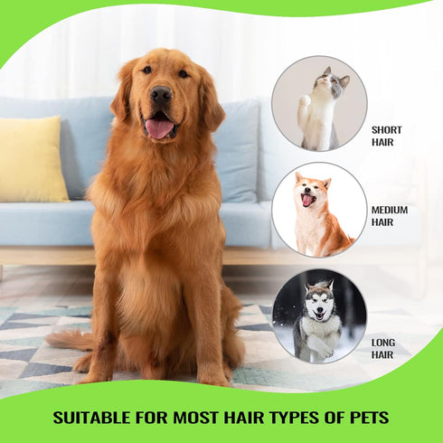 Bonve Pet Grooming Brush, Upgrade Pet Deshedding Tool for Dogs & Cats Effectively Reduces Shedding by Up to 95%, Dramatically Reduces Shedding in ...