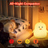WHA&DARREN Penguin Night Light for Kids, Children Lamp Portable Rechargeable Silicone Baby Night Light, Remote Controlled Children's Animal Lamp K...