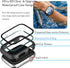 2 Pack Waterproof Case for Apple Watch 45mm Series 9 8 7 with Tempered Glass Screen Protector, Full Protective Hard PC Bumper Case Face Cover for ...