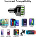 Car Charger Adapter, 4 Ports Multi USB Car Charger, QC 3.0 Fast Car Phone Charger Compatible with all Smartphone.Black...