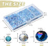 KINGSHINE 4/6/8mm Crystal Glass Beads,3 Sizes Total 1000pcs Faceted Briolette Rondelle Beads with Container,Loose Spacer Beads for DIY Beading Pro...