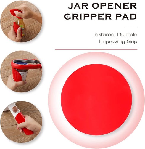 Astofli 5 Pack Jar Opener For Seniors With Arthritis, Easy Twist Lid Opener Jar Opener For Opening Jars With 2 PCS Rubber Jar Gripper, Multi Can O...