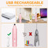 Milk Frother Handheld, Gbivbe Rechargeable Whisk Drink Mixer for Coffee with Art Stencils, Mini Foamer for Cappuccino, Hot Chocolate Match, Frappe...