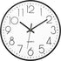 Foxtop Black Wall Clock 12 Inch Silent Non Ticking Quartz Battery Operated Round Clock Easy to Read for Office Classroom School Home Living Room B...