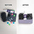loukin Magnetic and Adhesive Marker Holder, Dry Erase Accessory Tray, Magnetic Storage Organizer for Whiteboard, Glass or Refrigerators (Purple)...