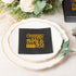 Crisky Cheers to 50 Years 50th Birthday Napkins Black and Gold 50th Brithday Decorations Birthday Party Supplies Beverages Napkins 50 PCS, 3-Ply...
