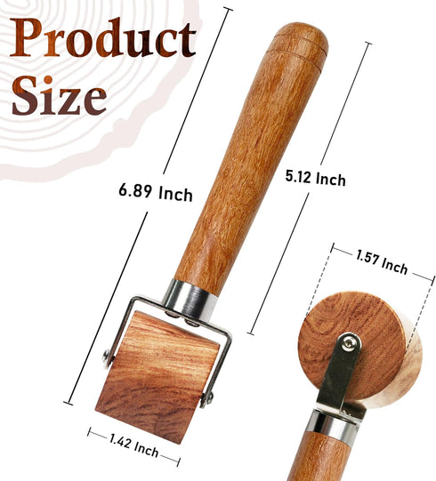 Savina Quilting Seam Roller, Wooden Pressing Roller, Easy to Grip Handle Tools for Quilting, Sewing, Wallpaper, Home Decoration....
