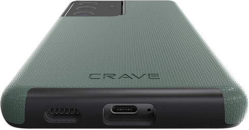 Crave Dual Guard for Galaxy S21 Ultra Case, Shockproof Protection Dual Layer Case for Samsung Galaxy S21 Ultra, S21 Ultra 5G (6.8 inch) - Forest G...
