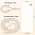 UKON Cell Phone Lanyard,Crossbody Lanyard and Wrist Strap Premium Metal Buckle Phone Charms with 2 X Phone Patch (Beige)......