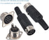 DIN 6 Pin Male Plug Solder Connector + Female Adapter Recessed Socket Panel Mount AV Adapter Audio Socket for Digital Audio Devices Set of 2...