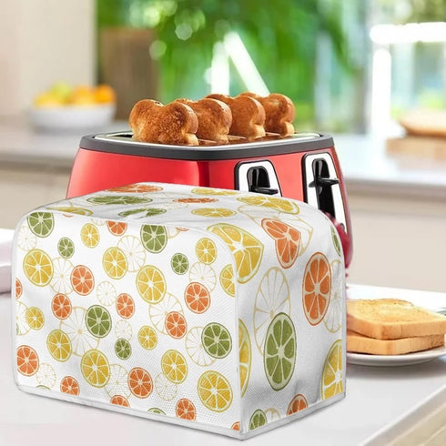FOR U DESIGNS Toaster Oven Cover Lemon Pattern Toaster Dust Cover 2 Slice Kitchen Small Appliance Covers Durable Washable Bread Maker Cover...