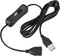 MECCANIXITY USB Cable with ON/Off Switch, USB Male to Female Extension Cord 2M Black, for LED Desk Lamp LED Strip...
