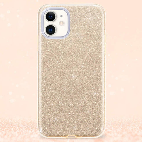 MILPROX Case Compatible for iPhone 11, Bling Sparkly Glitter Luxury Shiny Sparker Shell, Protective 3 Layer Hybrid Anti-Slick Slim Soft Cover for ...