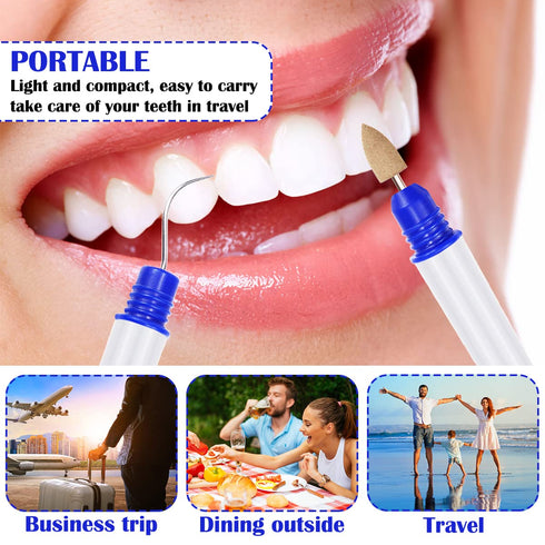 2 Pcs Travel Teeth Cleaning Tools, Dental Tools To Remove Plaque and Tartar, Portable Dental Hygiene Oral Care Kit with Plaque Remover and Tartar ...