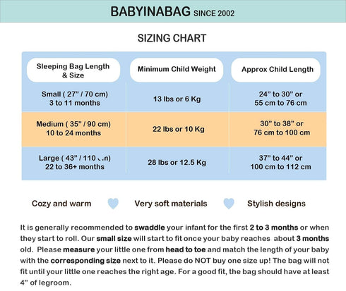 BABYINABAG Summer Model Baby Sleeping Bag and Sack, Plush Minky Dot, 1.25 Togs, for Infants and Toddlers (Small (3-11 mos))...