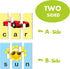 72 Word Spelling Puzzles with Error-Correction Mechanism in 3 and 4 Pieces, Perfect for Preschool Learning (36 Blocks Double Sided)...
