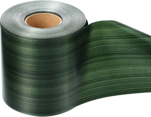 Outdoor Ribbon Poly Satin Ribbon Floral Craft Decoration Aspidistra Leaf Pattern Ribbon Easter Holiday Outdoor Decorating (Dark Green, 4 Inch x 49...