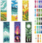 6pcs Scenery Cross Stitch Bookmark Kit DIY Beach Stamped Embroidery Bookmark Kits 8x2.4" Mountain Needlepoint Bookmark Kit with Instruction Aurora...