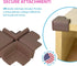 KidKusion Table Cushion | Made in USA | 16 Feet Edge + 4 Corners | Brown | Baby Proof Furniture Edge and Corner Guards...