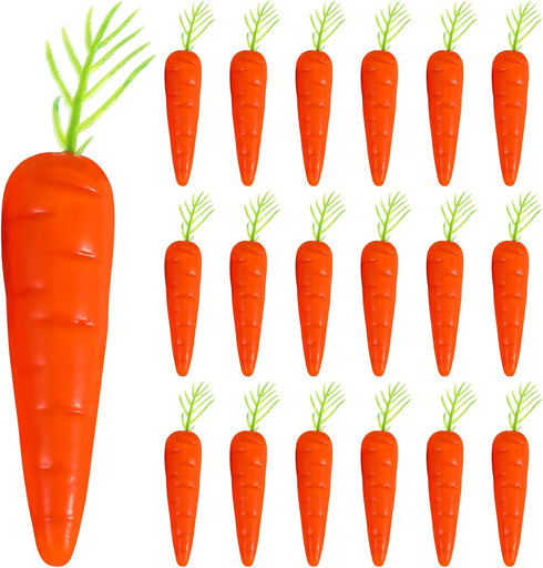 Mini Carrots for Crafts 25pcs, Landscape Mini Carrots Simulation Carrots Fake Carrot Artificial Vegetable Carrots Fake Carrots Easter Decorations ...