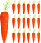 Mini Carrots for Crafts 25pcs, Landscape Mini Carrots Simulation Carrots Fake Carrot Artificial Vegetable Carrots Fake Carrots Easter Decorations ...