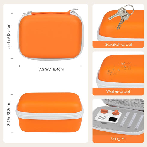 MoKo Travel Case Compatible with Yoto Mini Kids Audio & Music Player, Hard Protective Storage Holder Case for Children‘s Speaker & Audiobook Cards...