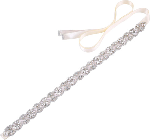 Bridal Belt and Sashes with Rhinestones handmade wedding belt for bridesmaid Prom Gowns plus size...