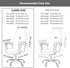 Office Chair Cover with Arm Covers - Universal Stretch Desk Chair Cover, Computer Chair Slipcovers (Size: L) - Black...