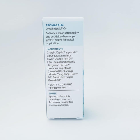 Pranarom - Aromacalm Stress Relief Roll-On (8ml) - Contains Sweet Orange, Bergamot, Lavender - 100% Organic & Natural Essential Oil Blend for Rela...