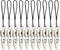 BambooMN JubileeYarn Itty Bitty Snippy Portable Keychain Scissors - White - 10 Pairs...