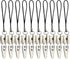 BambooMN JubileeYarn Itty Bitty Snippy Portable Keychain Scissors - White - 10 Pairs...