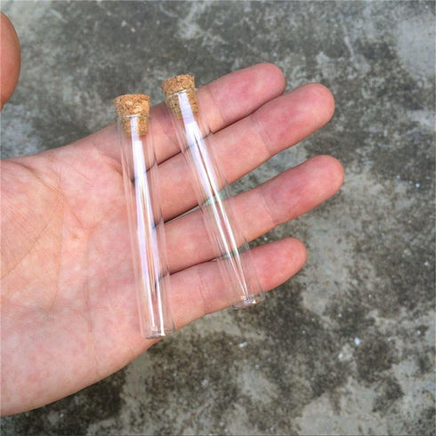 100pcs 5ml Mini Glass Bottles Pendants With Cork Stopper Small Bottle Decoration Crafts Vials Jars Gift DIY Bottles (12x75mm)...