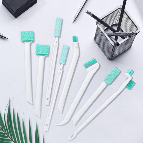 Small Cleaning Brushes for Household, 8Pcs Set with Detailed Cleaning Tool for Windows, Doors, Bottles, Car, and More...