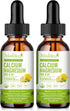 Calcium Magnesium Zinc with Magnesium Glycinate 500mg Plus Vitamin C D3 K2 | 2 Month Supply | Calcium Supplement Calcium with Vitamin D3 K2 Liquid...