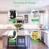 Smart Plug, 2.4Ghz WiFi Plugs Work with Voice Contrl, Smart Outlet with Timer & Group Controller, WiFi Plug with Energy Monitoring, Remote Control...
