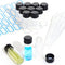 10PCS 4ml Clear Glass Vials with Screw Caps and PE pad, 1 Dram Small Lab Sample Vials with Lids, Leak-Proof Liquid Storage Empty Vial (with Droppe...