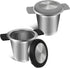 2pcs Tea Infuser for Loose Leaf Tea, Stainless Steel Tea Steeper with Heat Proof Handle, Extra Fine Mesh Tea Strainer, Gift for Tea Lovers (Black,...