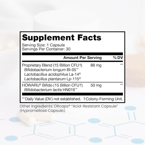 Pure Therapro Rx Power Probiotic Daily - 30 Acid-Resistant Capsules | 4 Proven Strains - 30 Billion CFU/Capsule | Patented Activ-Vial Desiccant Bo...