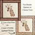 Graceful Giraffe Quilt Pattern by Patterns on the Prairie, Fusible Raw Edge Applique, Finished Size 48 x 48"...