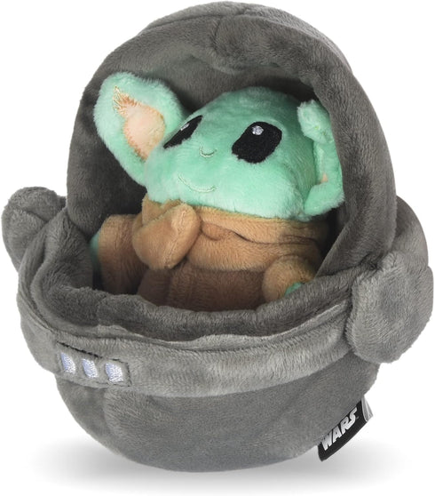 STAR WARS for Pets Baby Yoda The Child in Cradle Ball Figure Dog Toy | Small Plush Toys Fabric Plush Dog Toy, Squeaky Plush Toys for All Dogs,Mult...